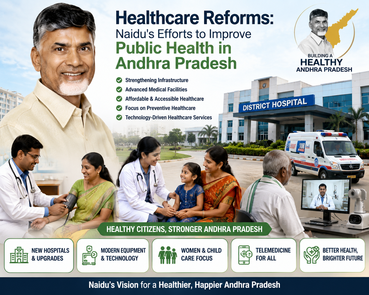 Healthcare Reforms: Naidu’s Efforts to Improve Public Health in Andhra Pradesh
